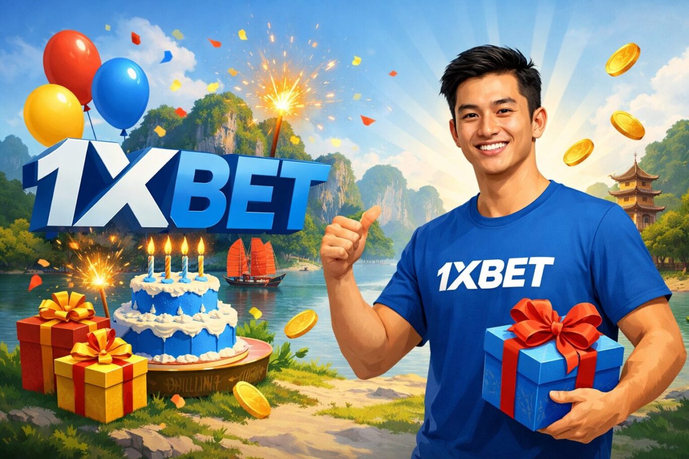 1xbet birthday bonus Vietnam